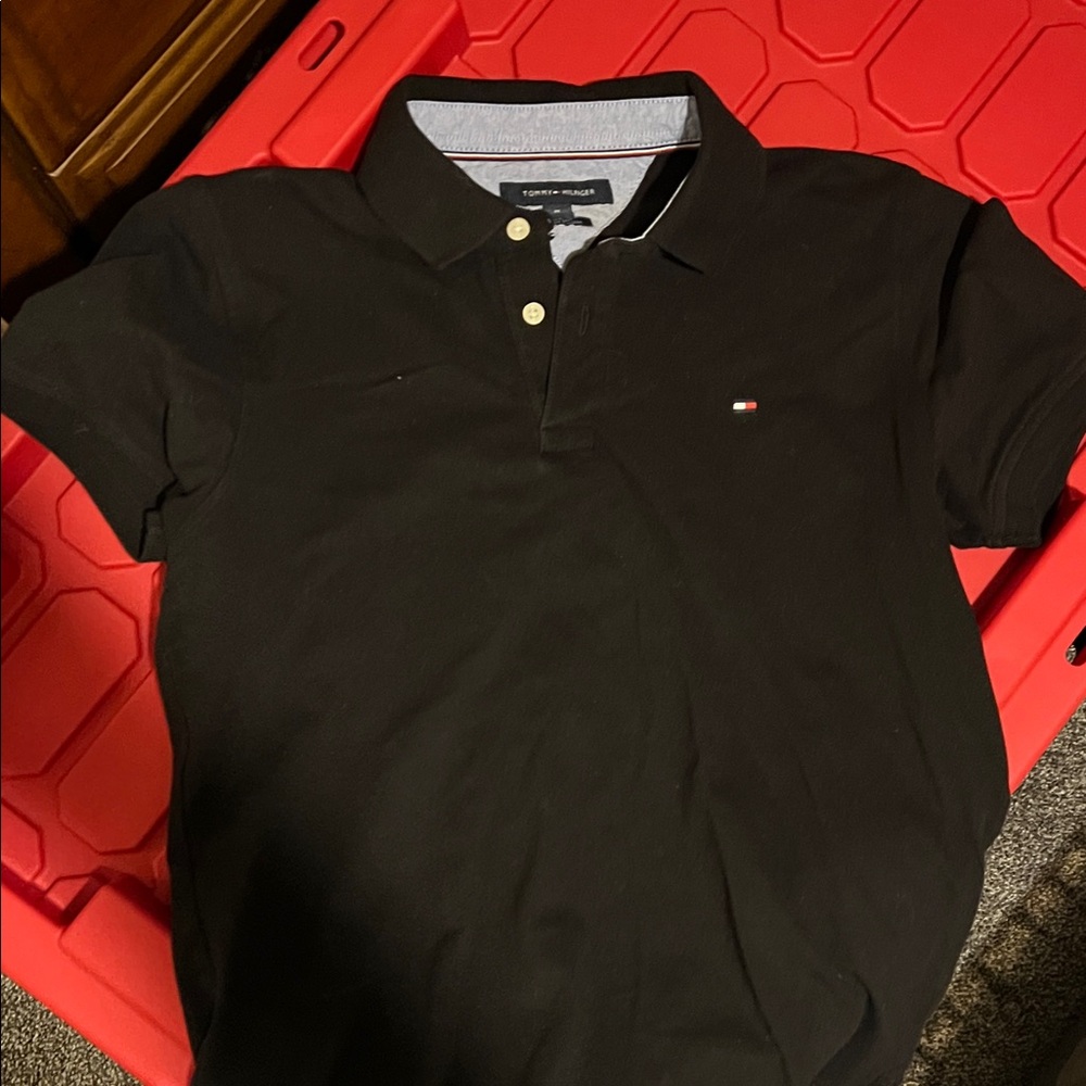 Tommy Hilfiger Classic Black Polo Shirt
